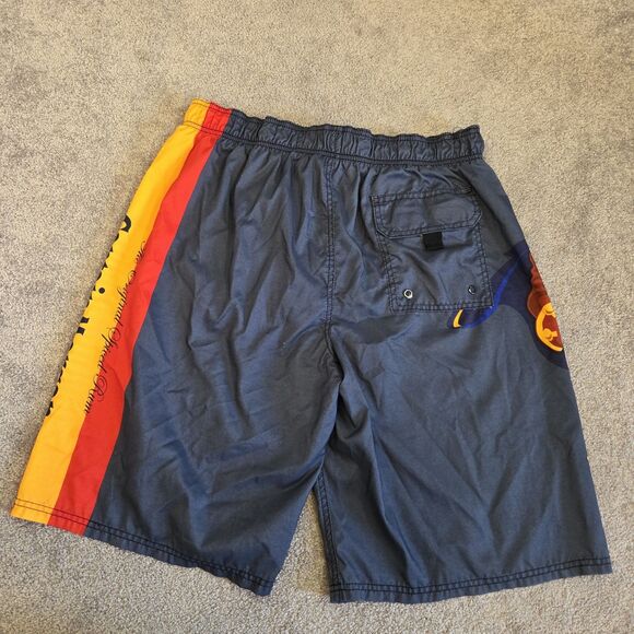 Captain Morgan Rum Cargo Board Shorts Men's Size XL Blue Swimwear Trunks - Picture 6 of 13